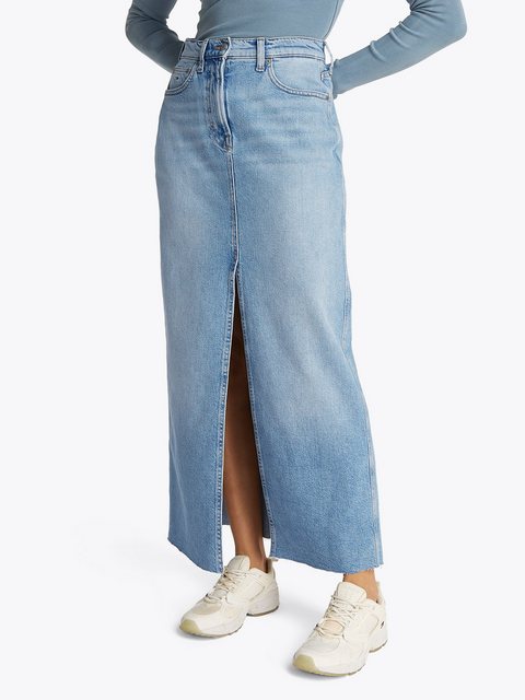 Tommy Jeans Jeansrock "CLAIRE MAXI SKIRT BI0112", in Maxi-Länge, in hellbla günstig online kaufen