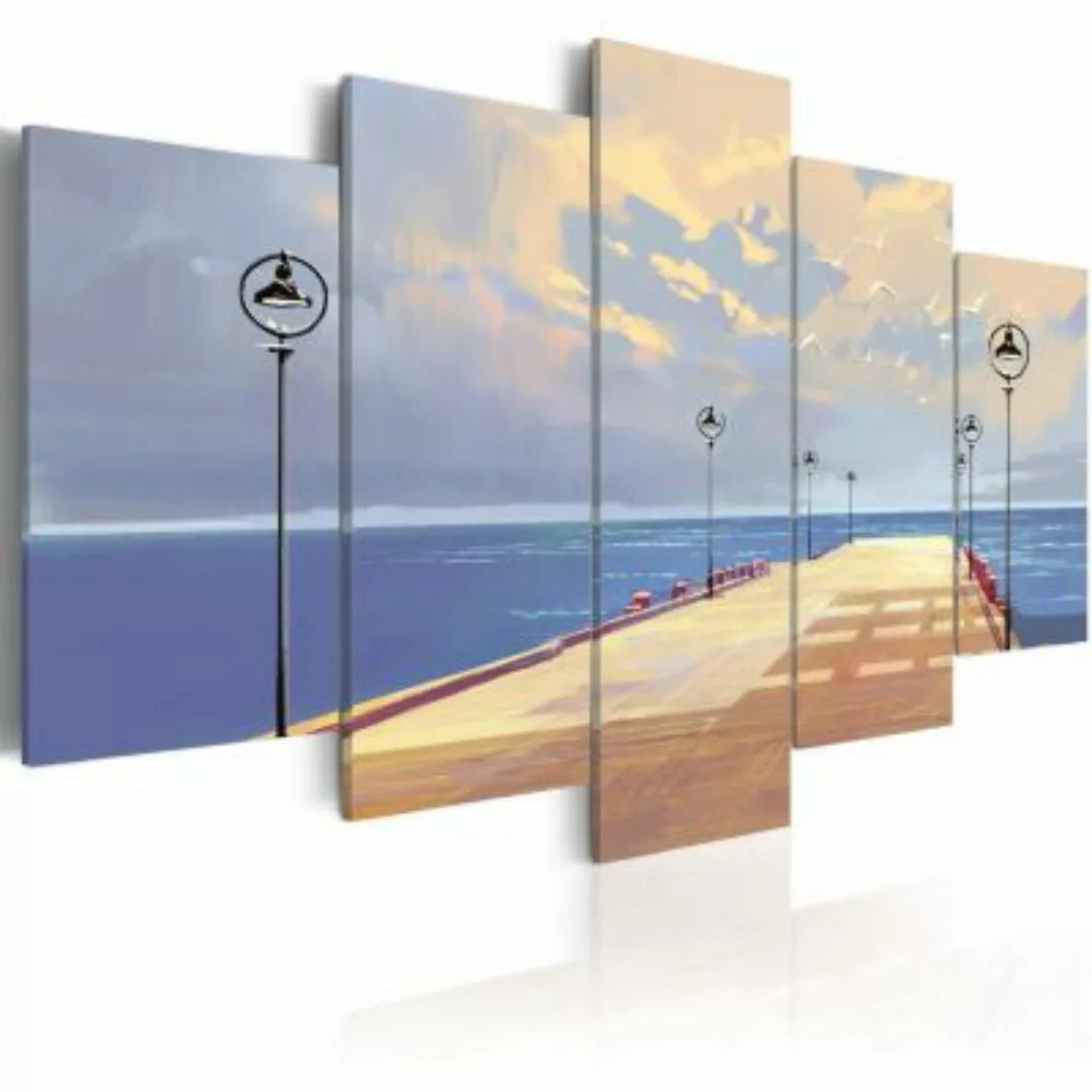 artgeist Wandbild Seaside Walk beige/blau Gr. 200 x 100 günstig online kaufen