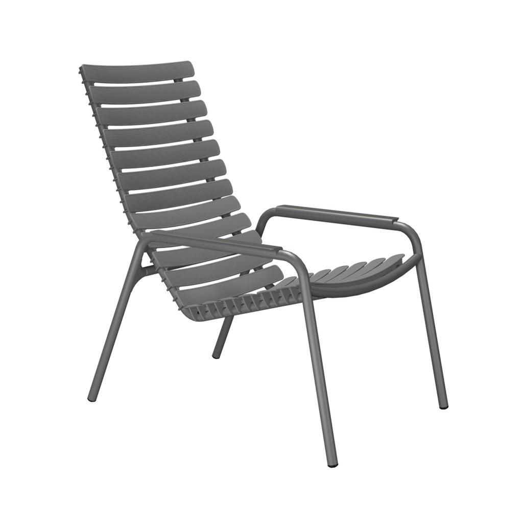 ReCLIPS Outdoor Loungestuhl Aluminium dunkelgrau günstig online kaufen