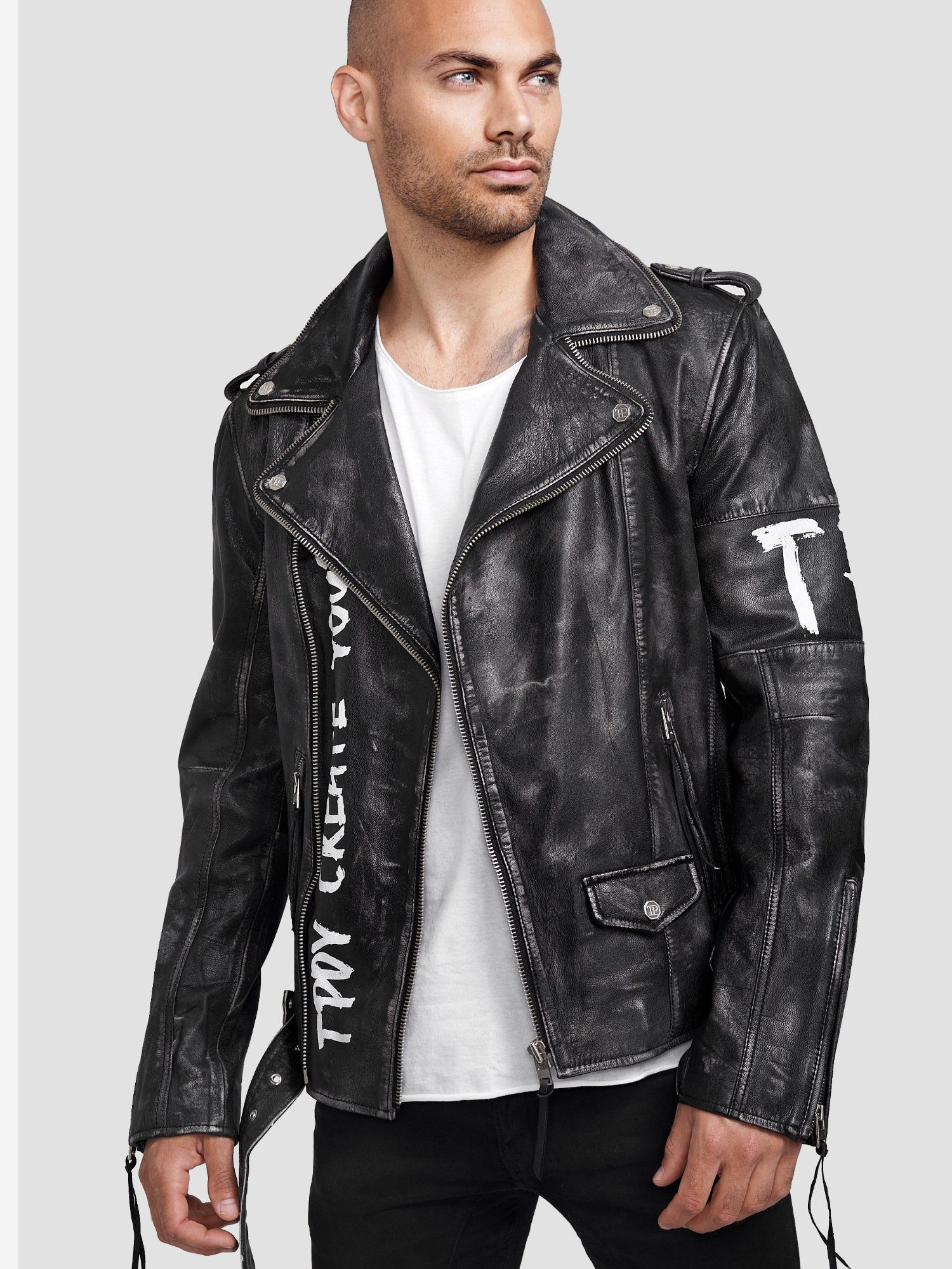 trueprodigy Lederjacke Russell mit Vintage Optik, günstig online kaufen