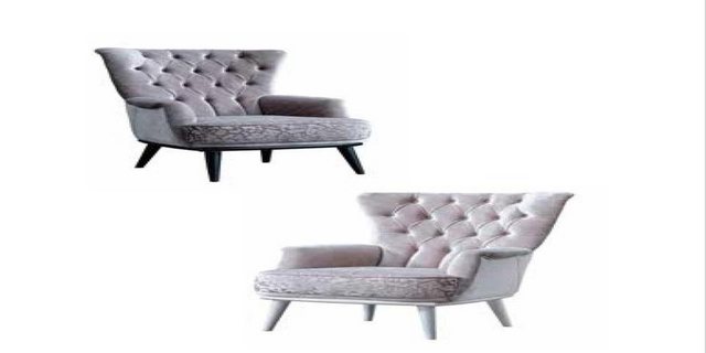 Xlmoebel Sofa Chesterfield-Sofa-Set in Grau für das Wohnzimmer mit einem Dr günstig online kaufen