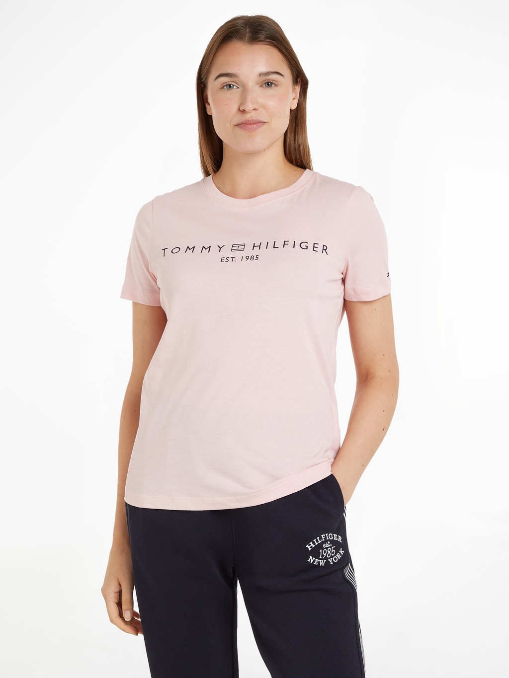 Tommy Hilfiger T-Shirt "REG CORP LOGO C-NK SS", mit Logoschriftzug günstig online kaufen