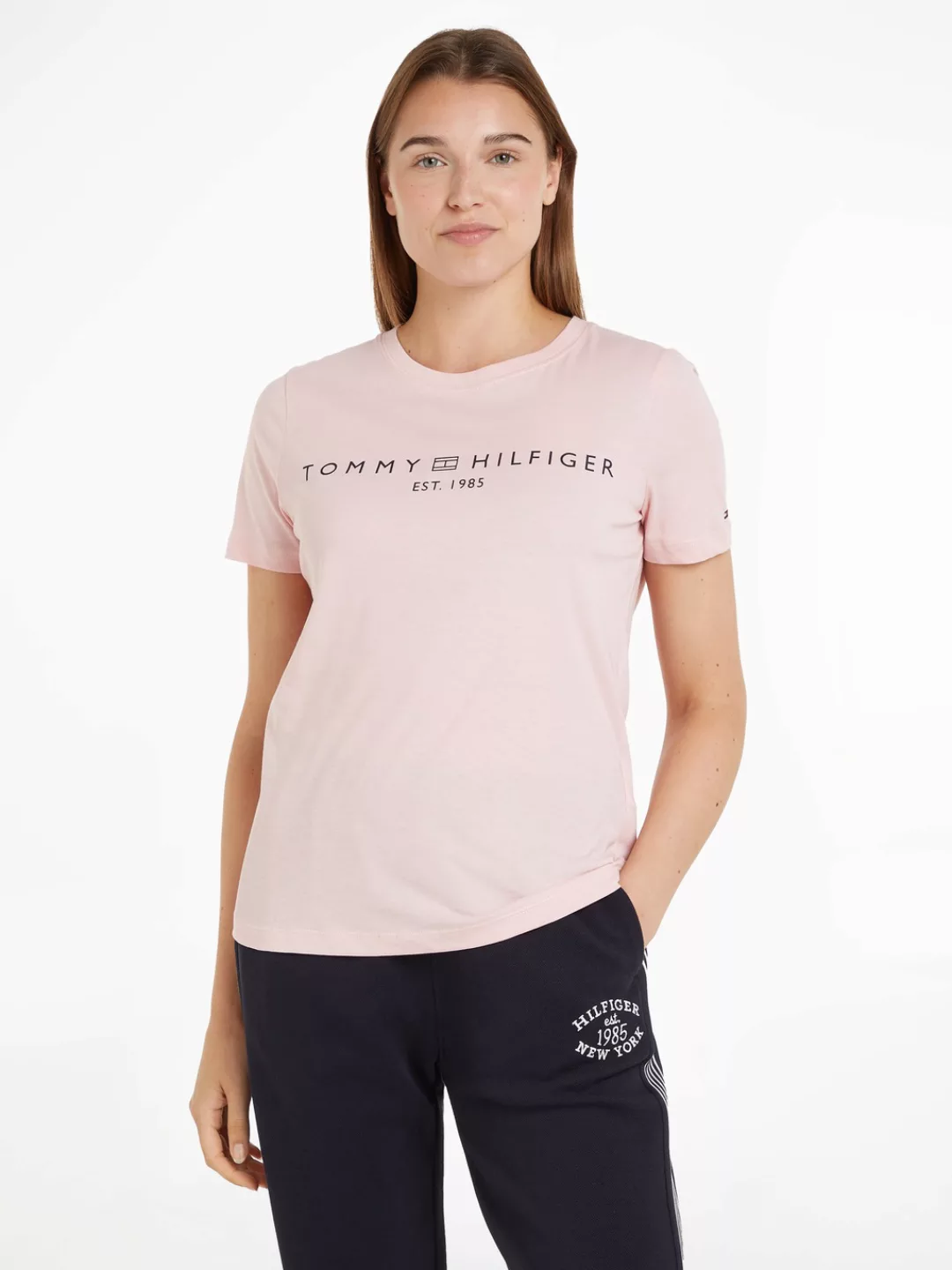 Tommy Hilfiger T-Shirt "REG CORP LOGO C-NK SS", mit Logoschriftzug günstig online kaufen