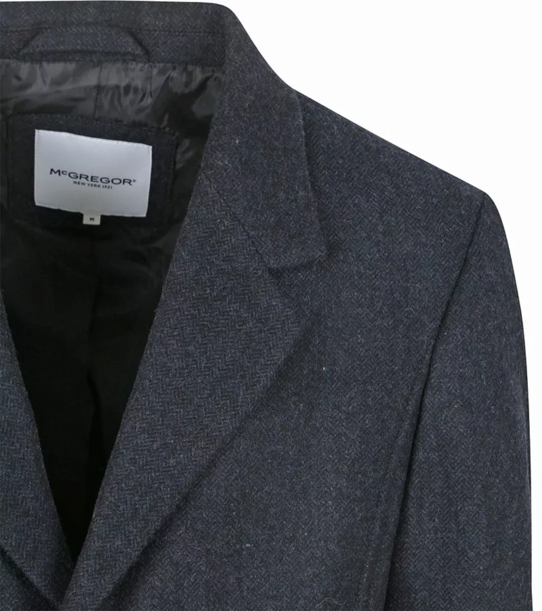 McGregor Coat Wool Herringbone Navy - Größe 3XL günstig online kaufen