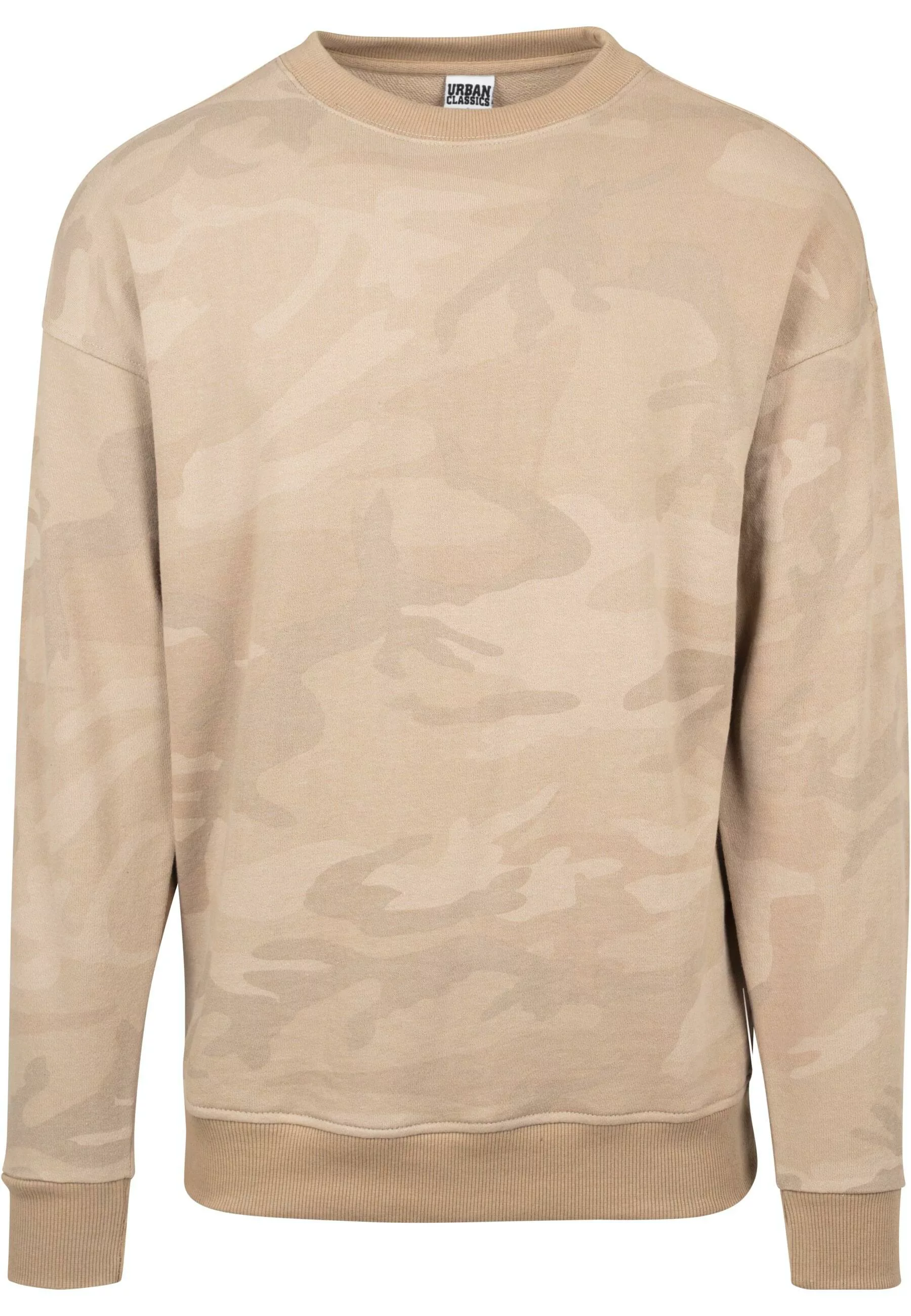 URBAN CLASSICS Rundhalspullover "Urban Classics Herren Camo Crewneck" günstig online kaufen