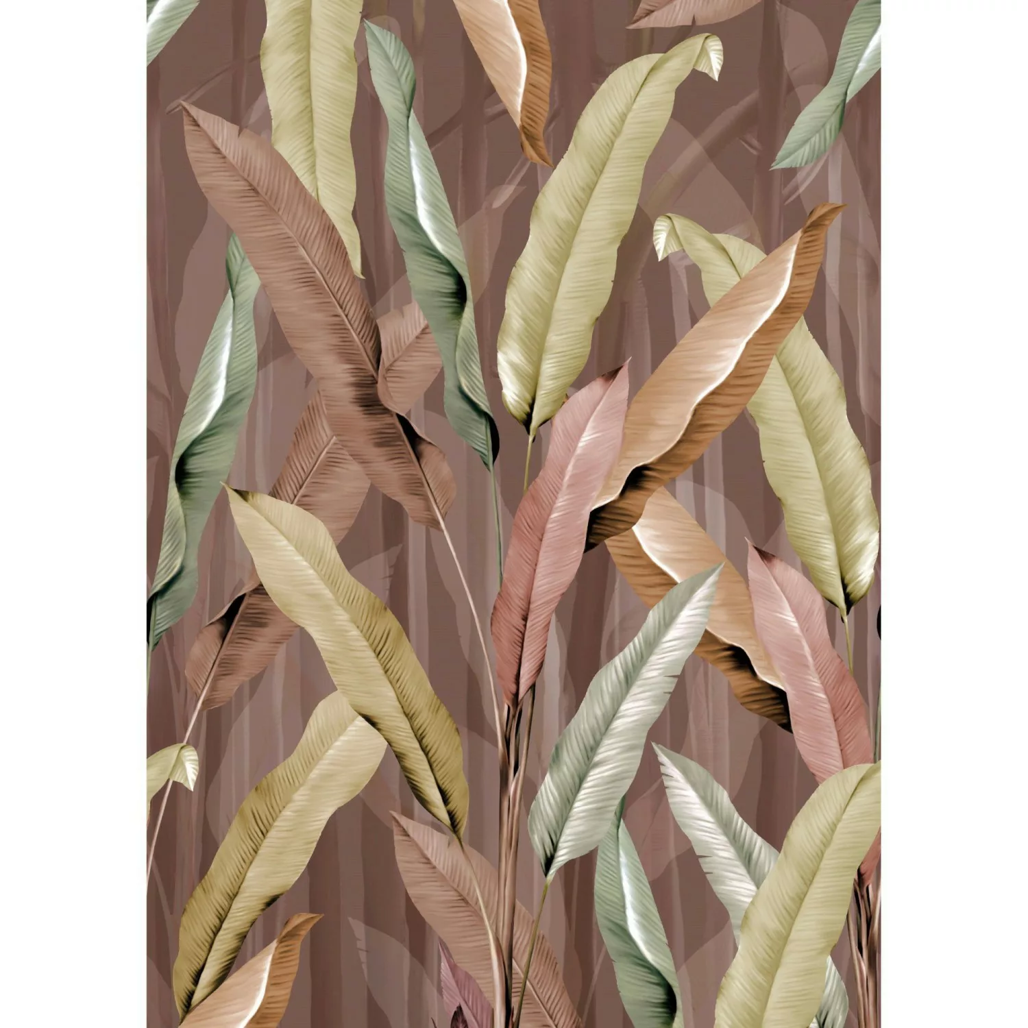 Art for the Home Fototapete Leaves pink 280 x 200 cm günstig online kaufen
