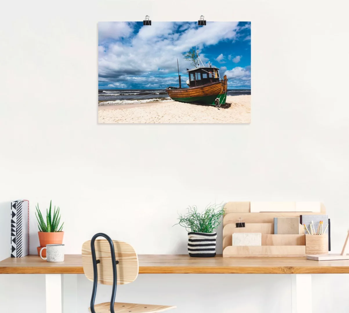 Artland Poster "Fischerboot in Ahlbeck Insel Usedom", Boote & Schiffe, (1 S günstig online kaufen