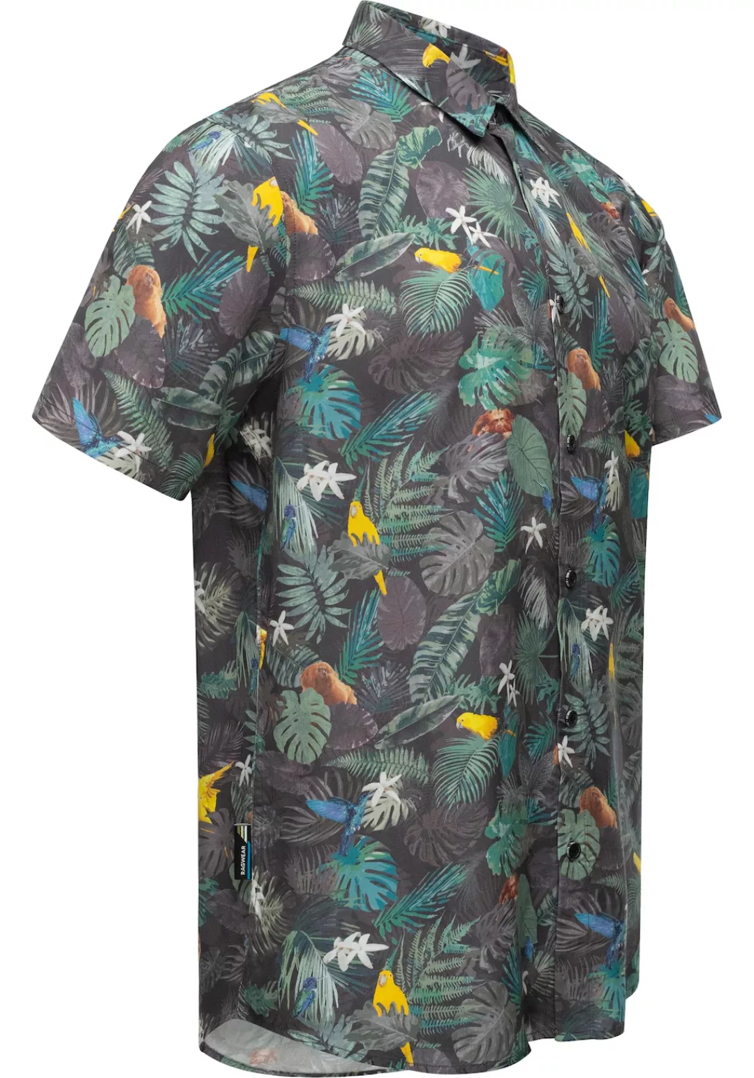 Ragwear Hawaiihemd "Omerro", Sommerliches Herren Hemd mit hawaiianischem Pr günstig online kaufen