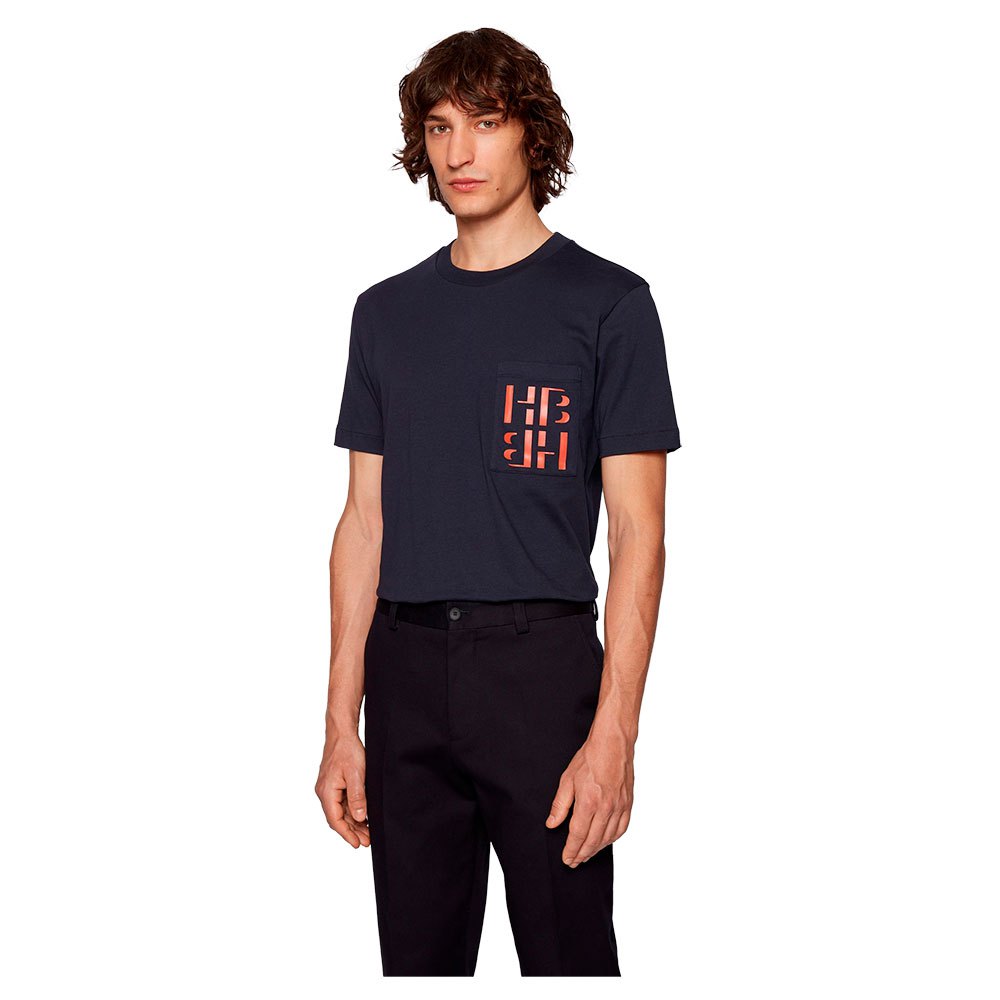 Boss Tiburt Kurzärmeliges T-shirt 3XL Dark Blue günstig online kaufen