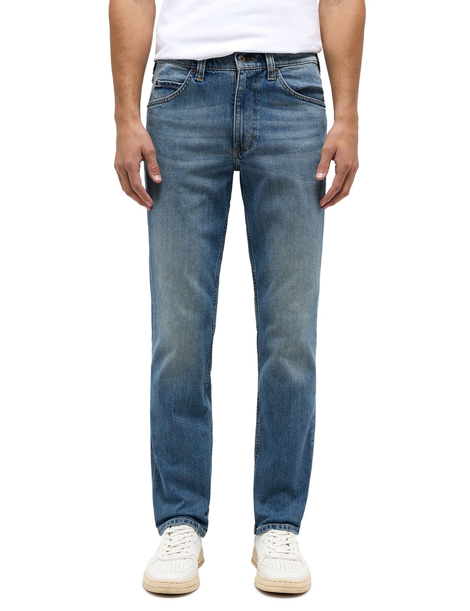 Mustang Herren Jeans Tramper - Straight Fit - Schwarz - Super Dark günstig online kaufen