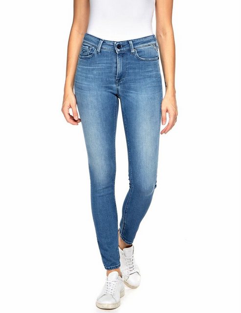 Replay Damen Jeans LUZIEN - Skinny Fit - Blau - Medium Blue Denim günstig online kaufen