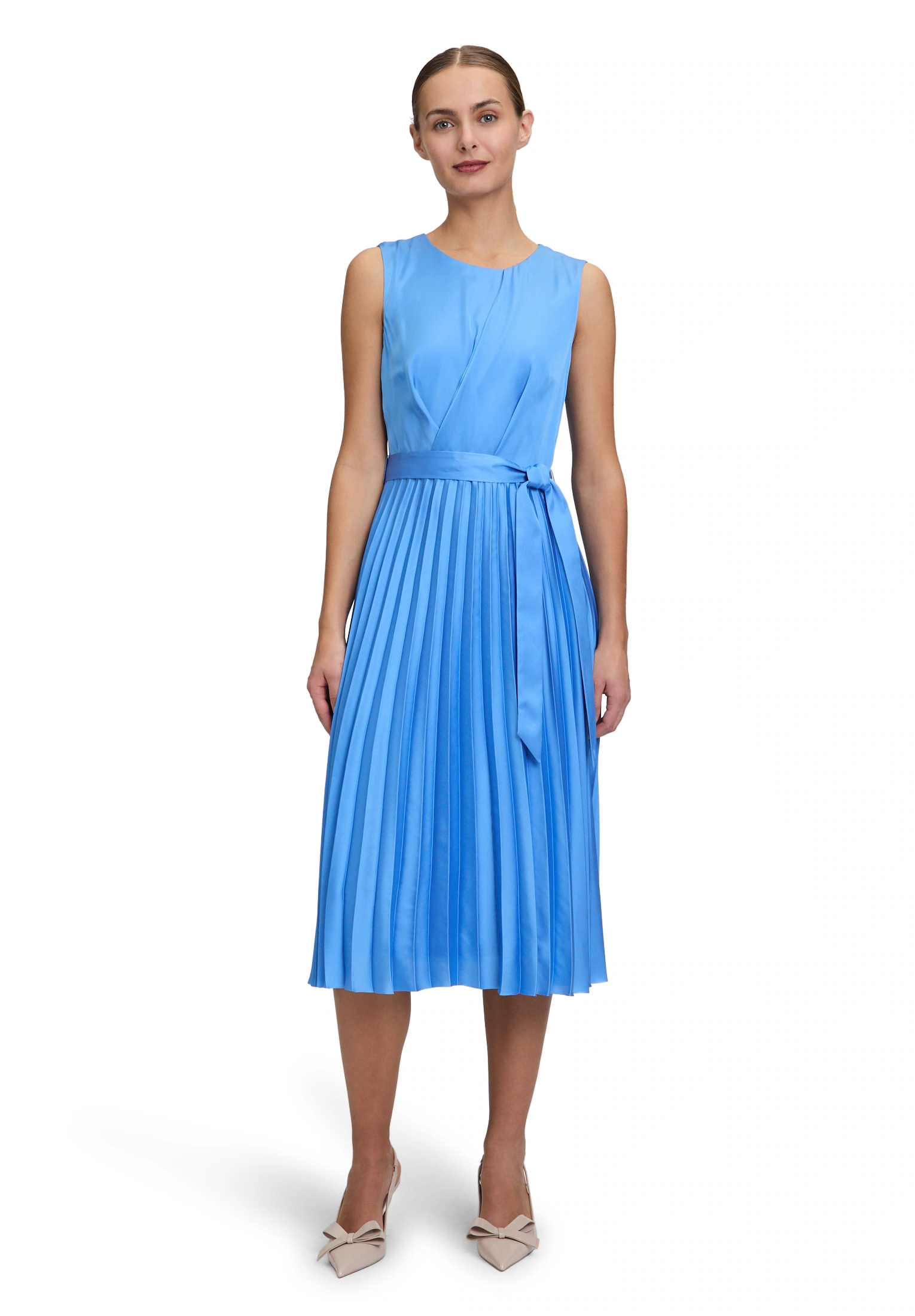 Betty&Co Chiffonkleid "Betty & Co Damen Midikleid mit Plissee", Plissee günstig online kaufen