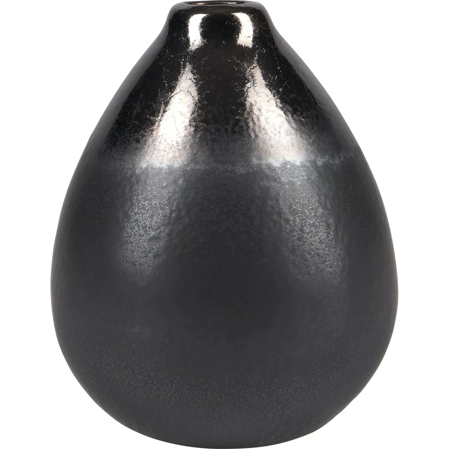 Vase Minimalist Zen Keramik 12,8 cm x Ø 10,2 cm Schwarz günstig online kaufen