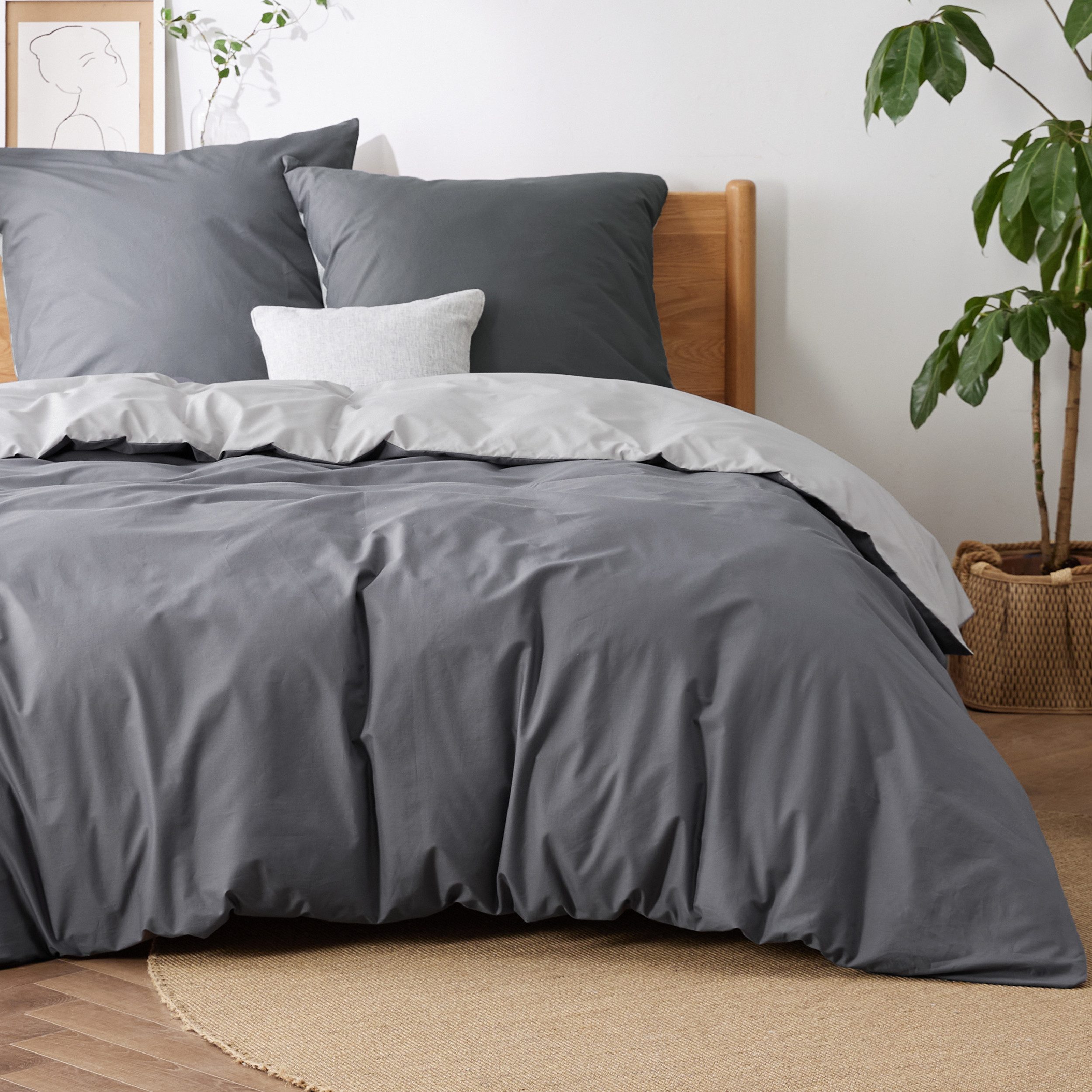 BEDSURE Bettwäsche mit Reißverschluss, 100% Baumwolle, günstig online kaufen