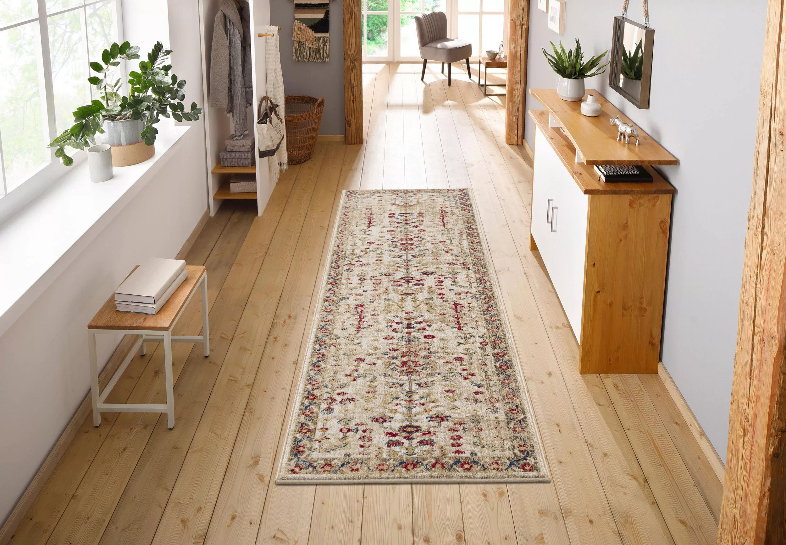 Home affaire Läufer »Clovis«, rechteckig, Teppich im Orient-Design, mit Bor günstig online kaufen