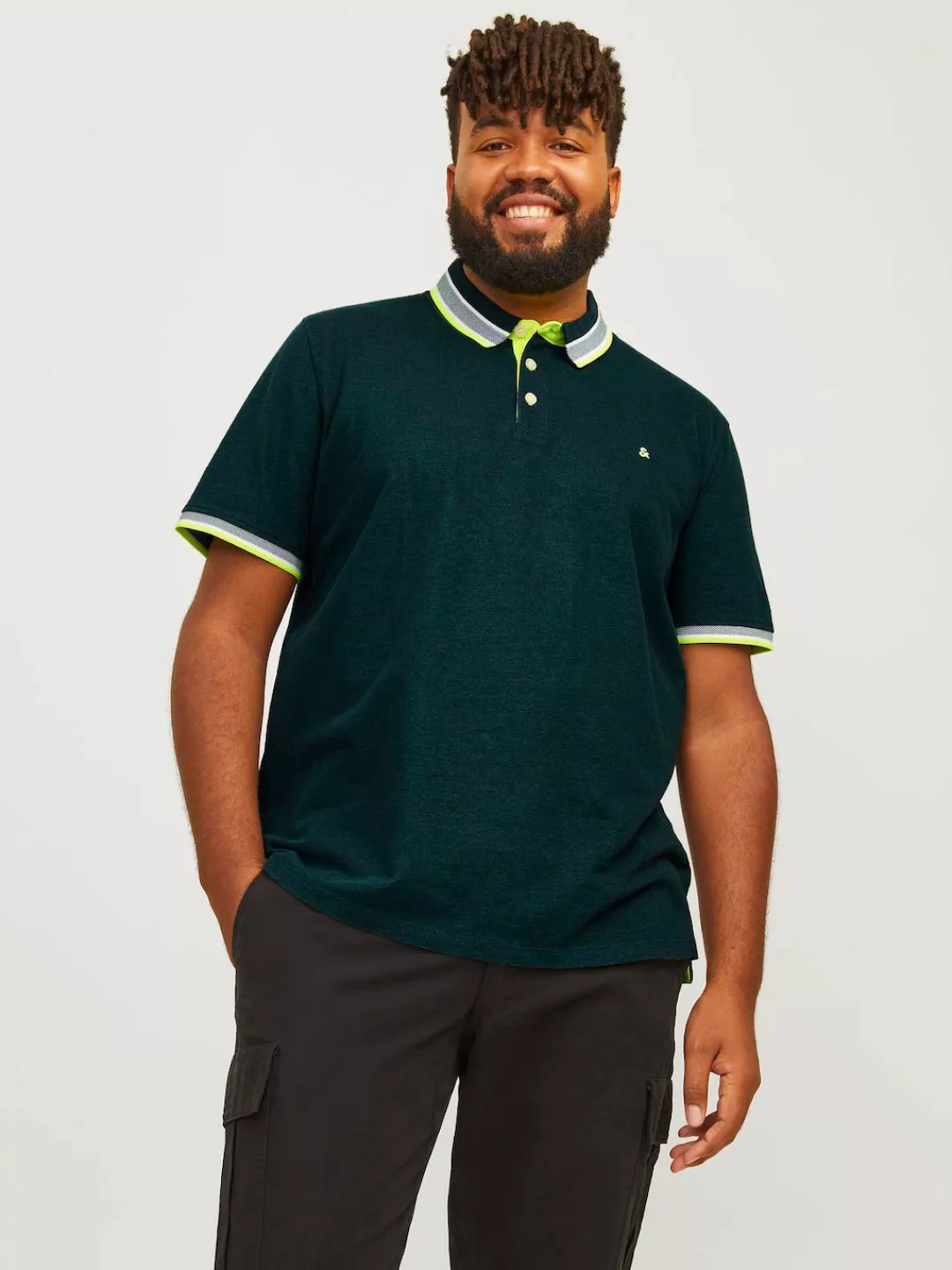 Jack & Jones Herren Poloshirt JJEPAULOS - Relaxed Fit Plussize günstig online kaufen