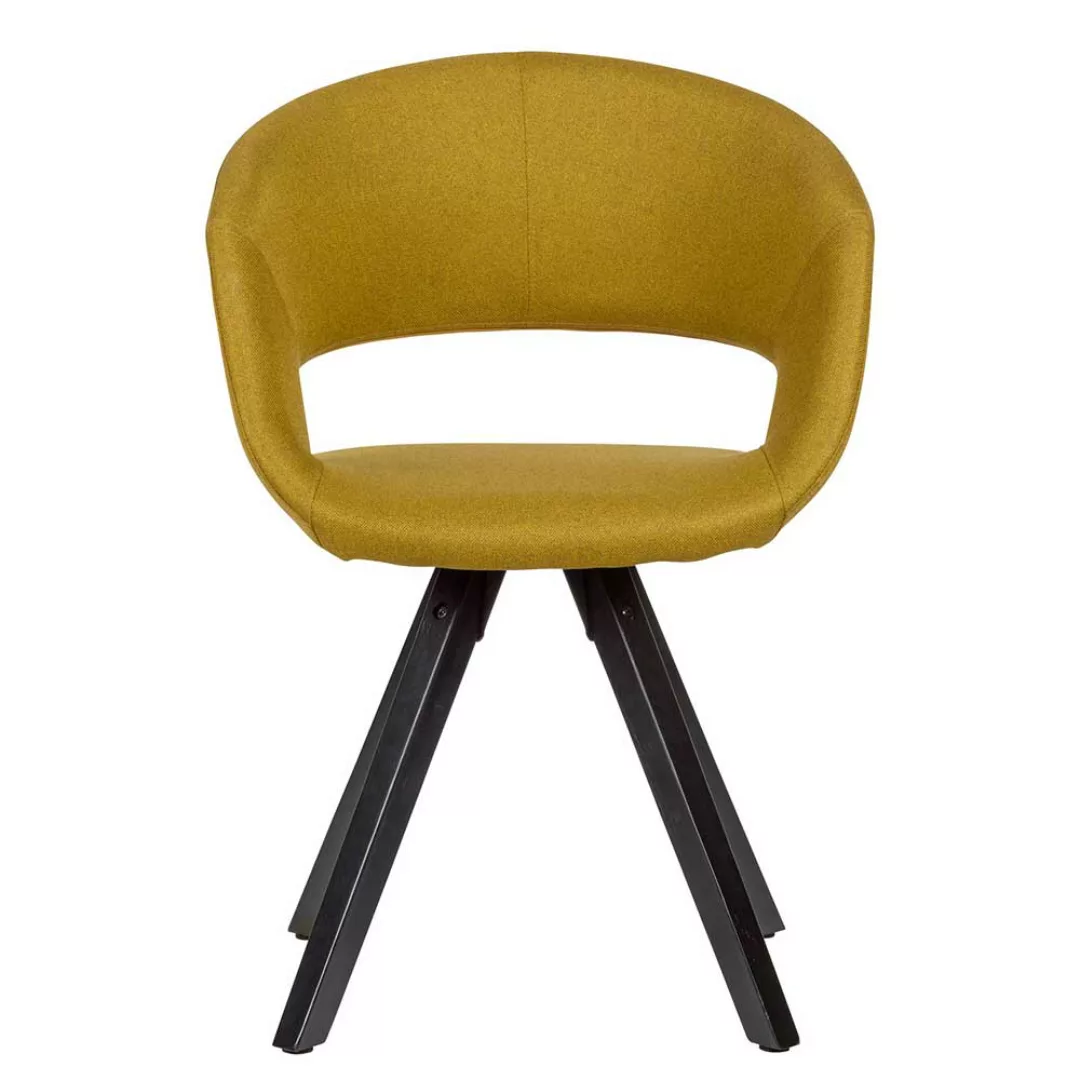 Küchenstühle in Gelb Webstoff 45 cm Sitzhöhe günstig online kaufen
