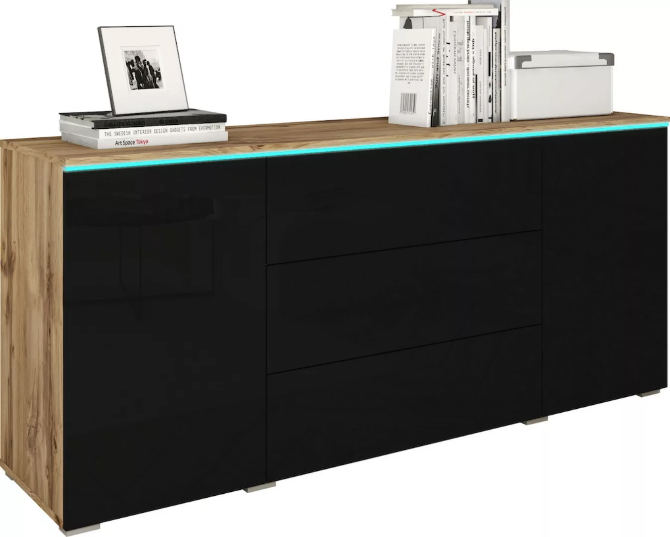 INOSIGN Sideboard "VERA", moderne grifflose Kommode Breite 150 cm, Einlegeb günstig online kaufen