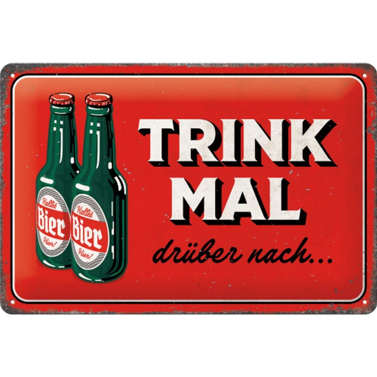 Nostalgic-Art Blechschild 20 x 30cm - Open Bar - SONDEREDITION - Trink mal günstig online kaufen