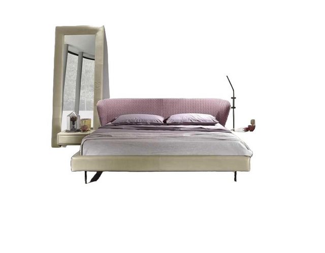 JVmoebel Bett Rosa Bett Design Luxus Betten Italienische Moderne Möbel Schl günstig online kaufen