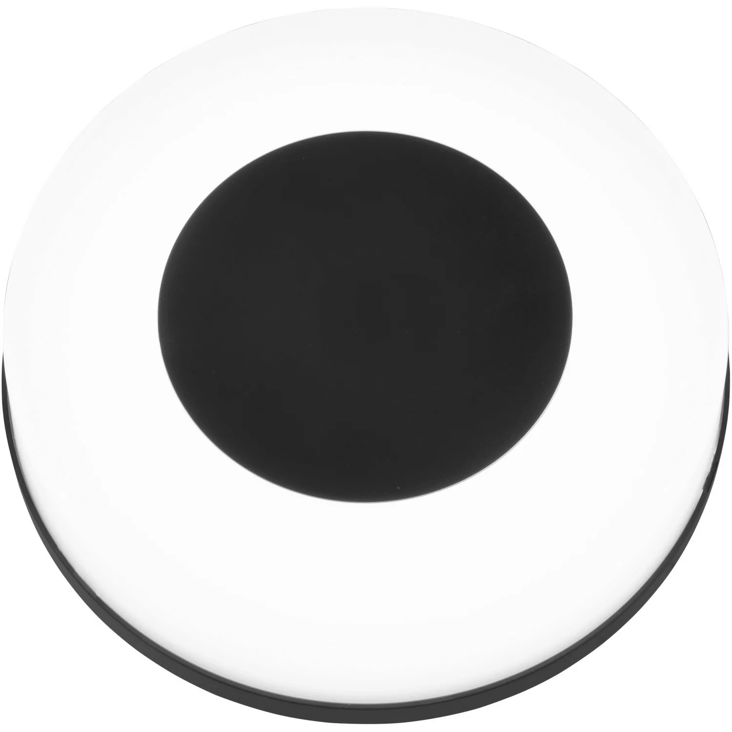 Reality LED-Außenleuchte Morena Schwarz-Weiß Ø 25 cm x 8 cm günstig online kaufen