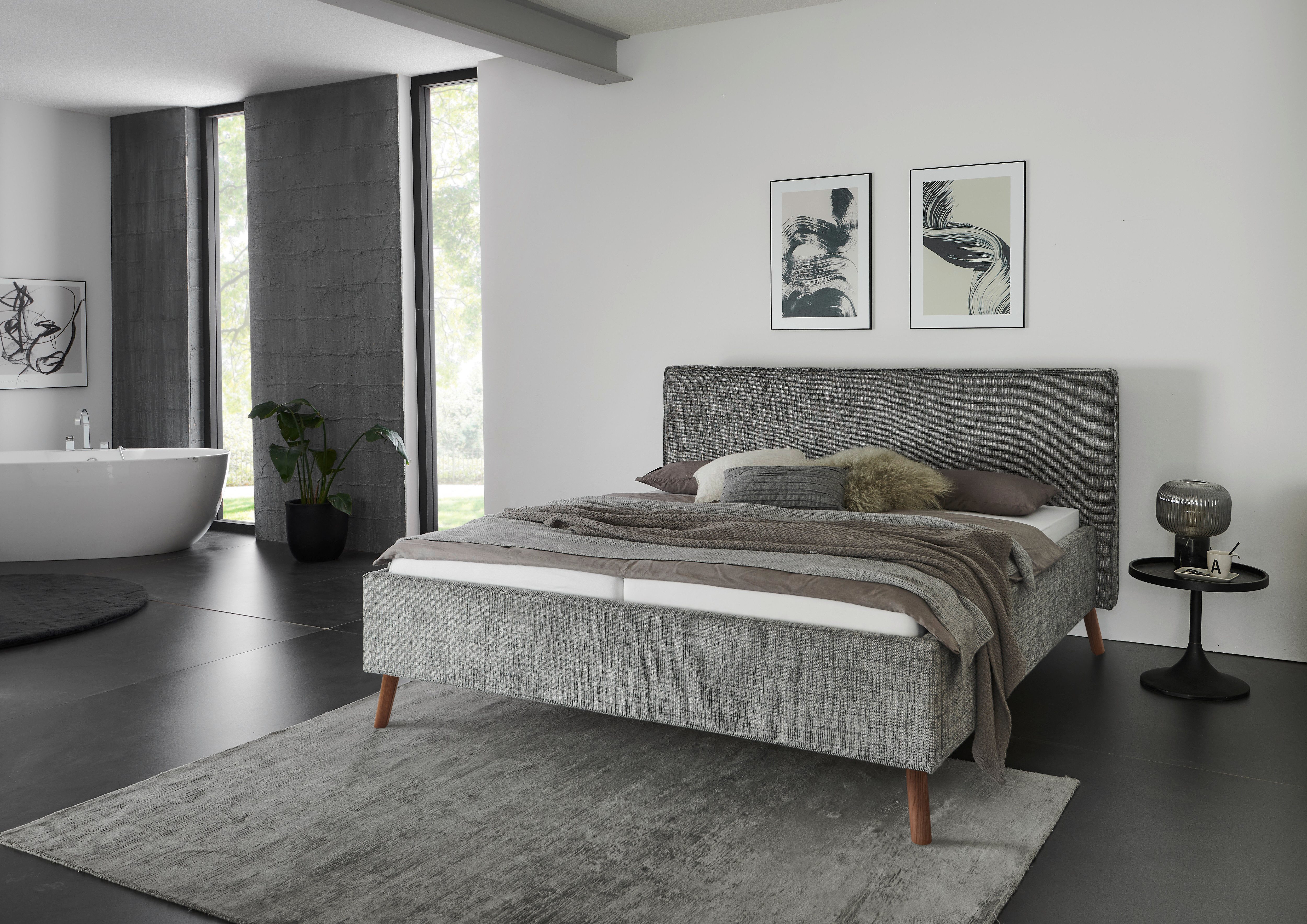 meise.möbel Polsterbett "Matera", in Breitcord, mit schwarzem Metallfuß, wa günstig online kaufen