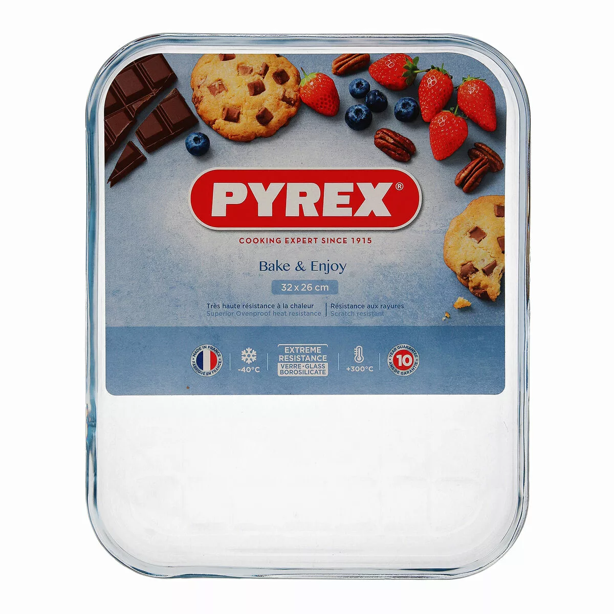 Backform Pyrex Classic Eben 33 X 27 X 2 Cm Durchsichtig Glas (6 Stück) günstig online kaufen