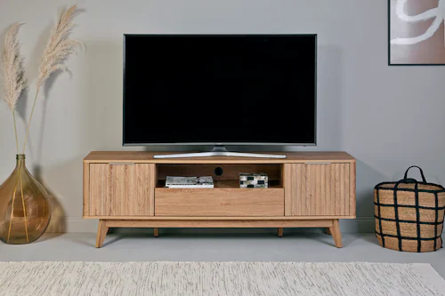 Jahnke TV-Board "WAVE TV 170", (1 St.), TV-Board, Retro-Stil, Front in Well günstig online kaufen