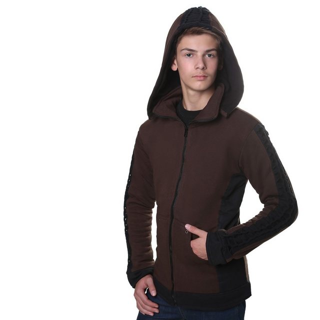 KUNST UND MAGIE Kurzjacke Herren jacke aus Baumwolle+Fleecefutter, Kapuze S günstig online kaufen