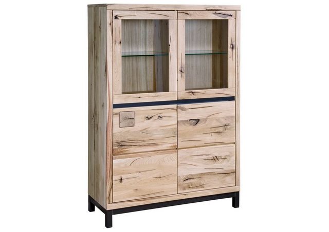 Massivmoebel24 Standvitrine (Vitrine Wildeiche 103x40x148 Tabacco brown geö günstig online kaufen