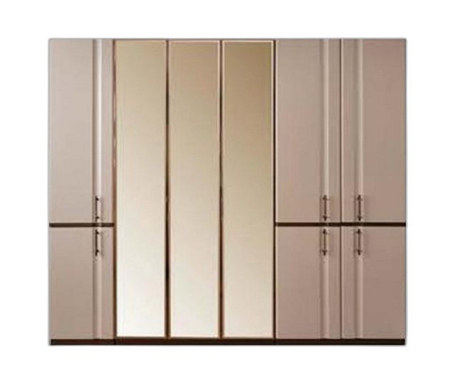 Xlmoebel Kleiderschrank Beige Garderobe Eleganz Schrank 6-türiger Schlafrau günstig online kaufen