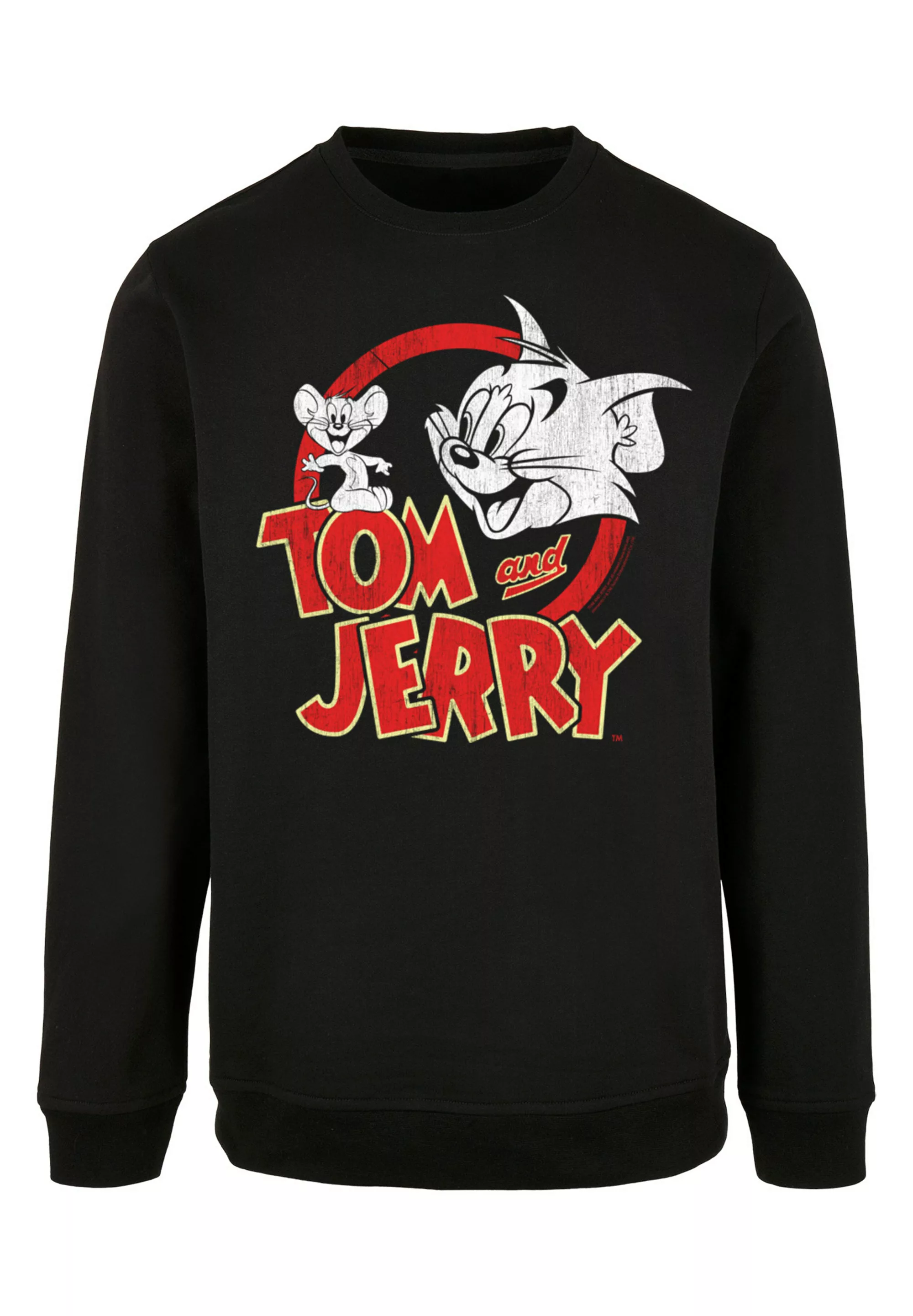 F4NT4STIC Sweatshirt "Tom und Jerry Distressed Logo", Print günstig online kaufen