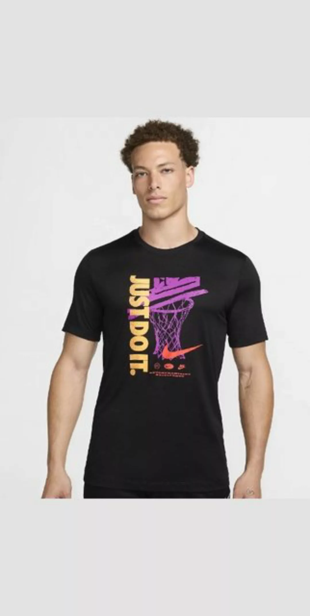 Nike T-Shirt M NK DF TEE RLGD OC VERB BLACK/WHITE günstig online kaufen