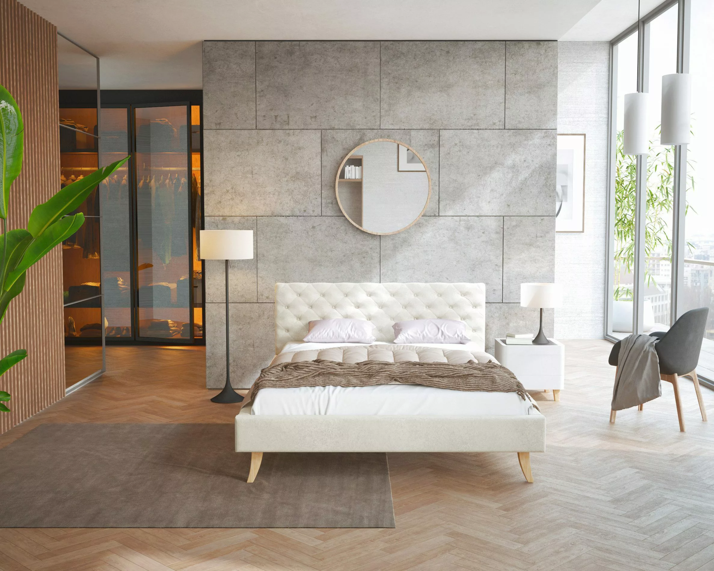 FDM Polsterbett Kalifornia Bettrahmen 120x200, 140x200, günstig online kaufen