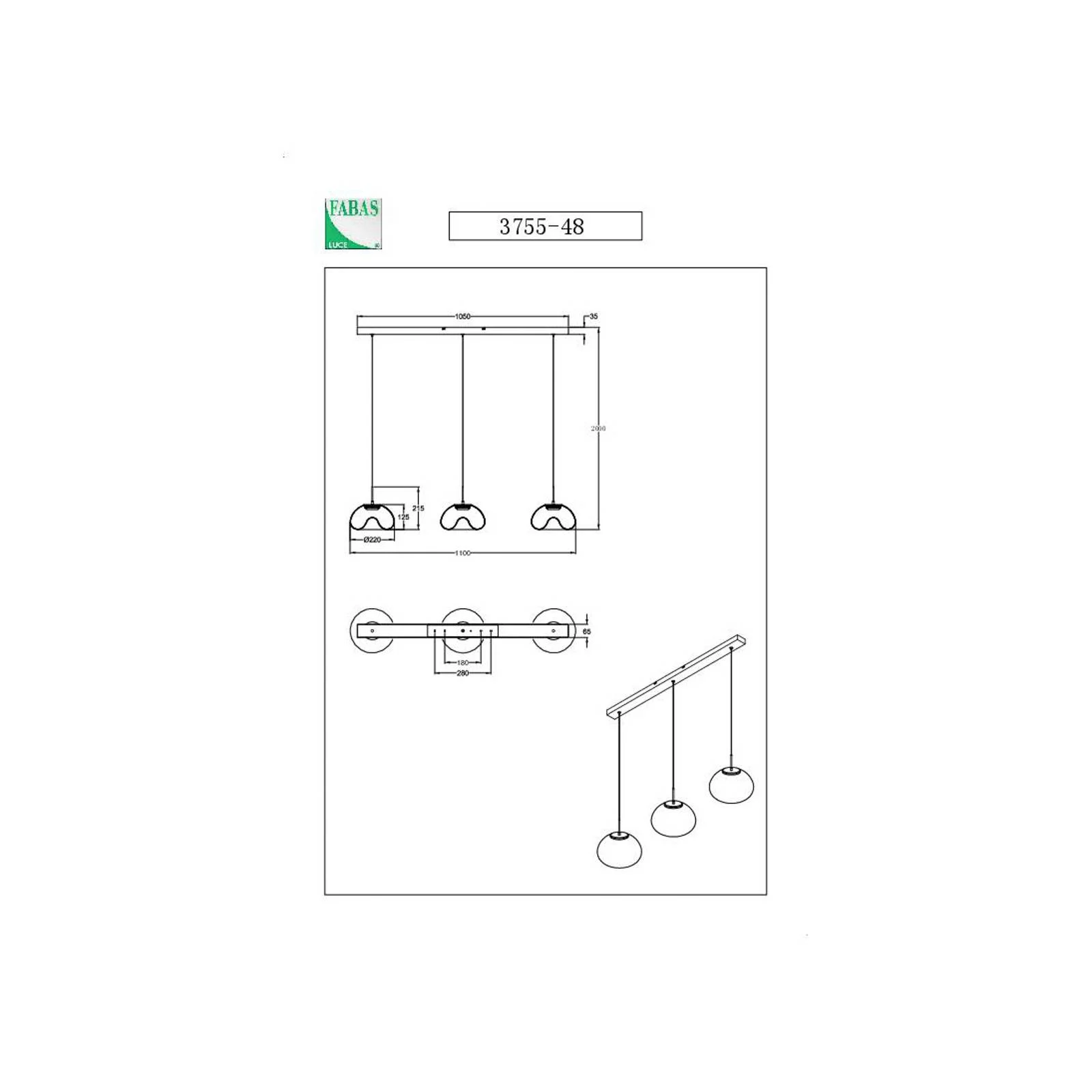 LED-Hängeleuchte Brena, cognac, 3-flammig, dimmbar, CCT günstig online kaufen