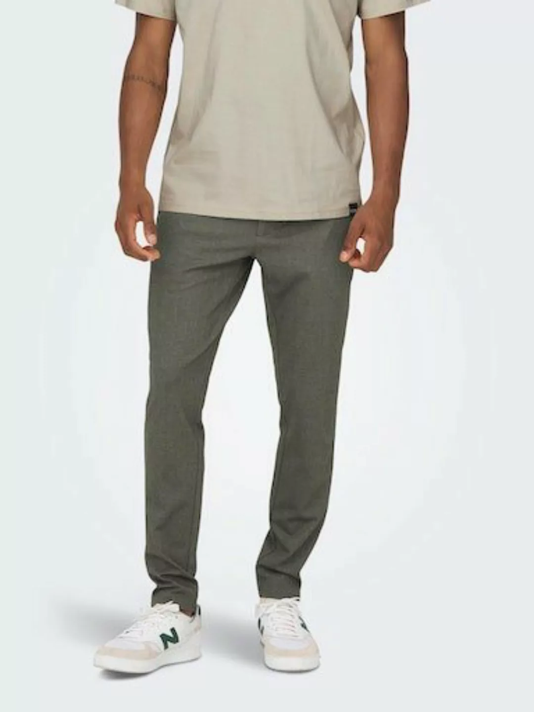 ONLY & SONS Chinohose "ONSMARK SLIM HERRINGBONE 2911 PANT NOOS" günstig online kaufen