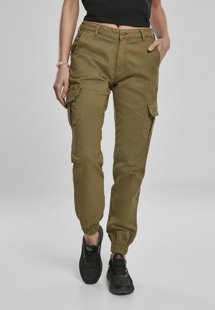 URBAN CLASSICS Cargohose "Urban Classics Damen Ladies High Waist Cargo Pant günstig online kaufen