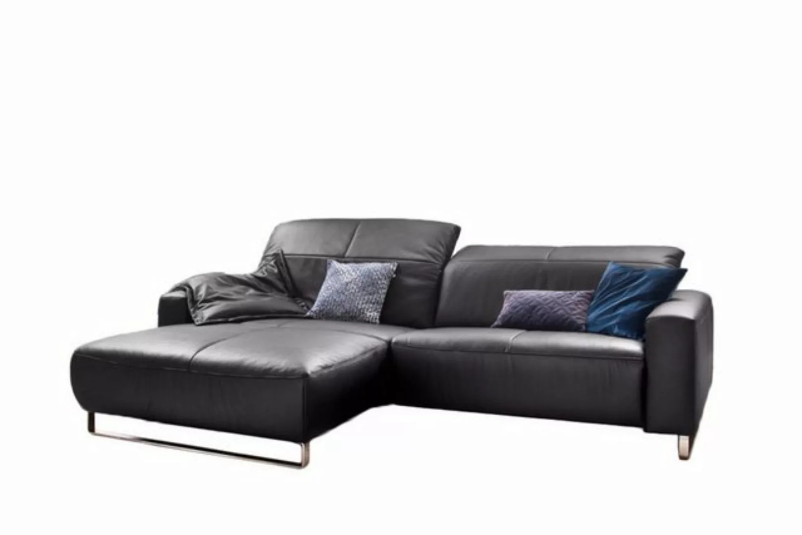 KAWOLA Ecksofa YORK, Sofa, Recamiere rechts od. links, mit od. ohne Sitztie günstig online kaufen