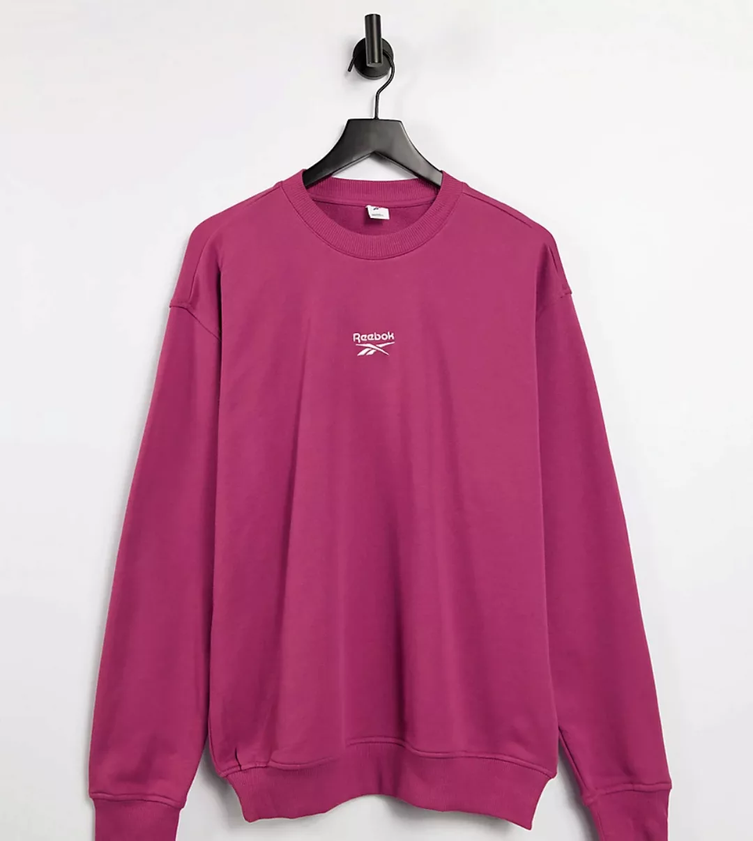 Reebok – Sweatshirt in Boyfriend-Passform mit Logo in Lila, exklusiv bei AS günstig online kaufen