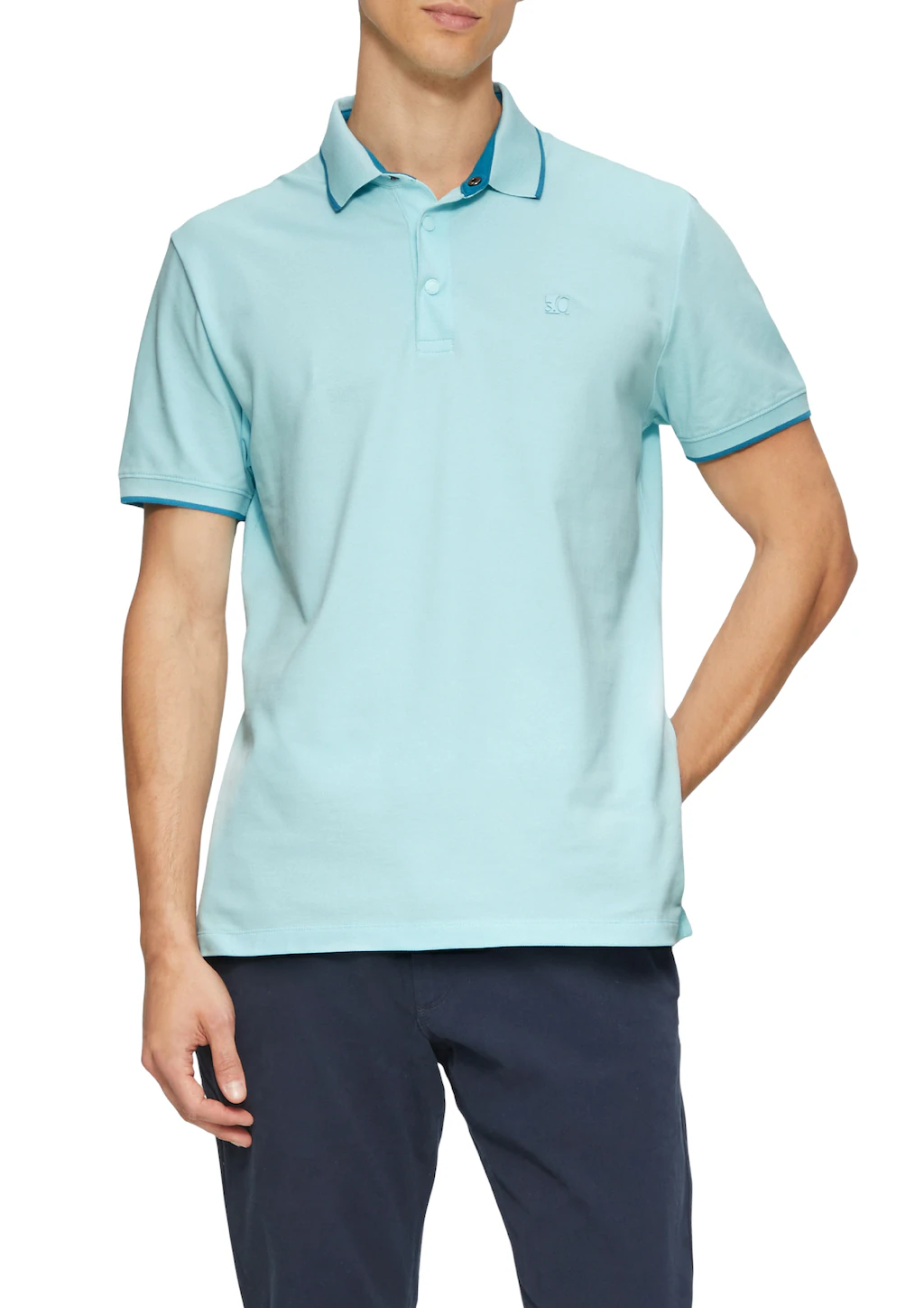 s.Oliver Poloshirt, mit Kontrast-Details günstig online kaufen