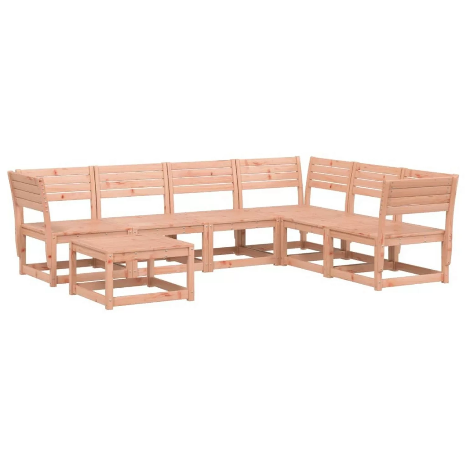 vidaXL 7-tlg Garten-Lounge-Set Massivholz Douglasie Modell 25 günstig online kaufen