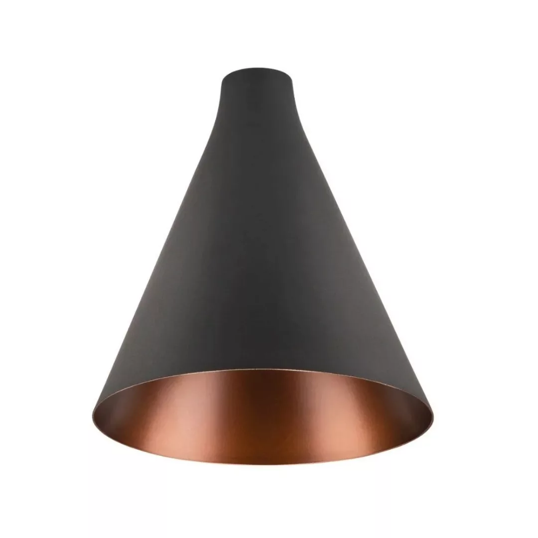 Mix&Match Leuchtenschirm Lalu Cone in Schwarz und Bronze 152mm rund günstig online kaufen