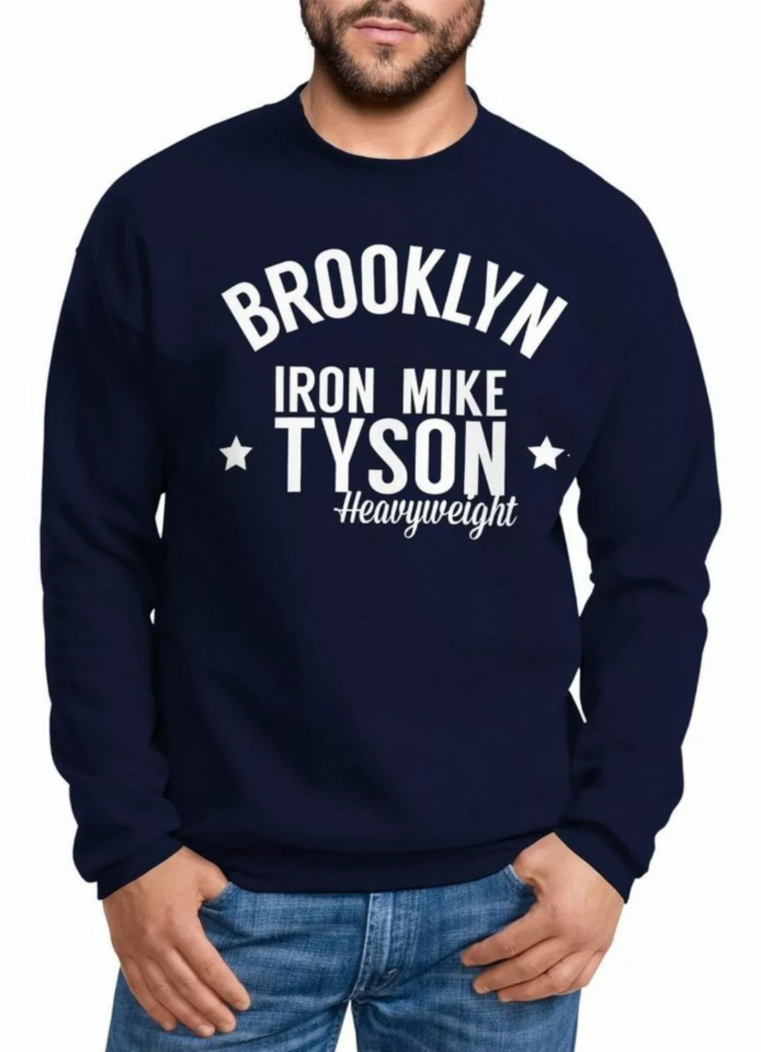 MoonWorks Sweatshirt Sweatshirt Herren Brooklyn New York Iron Mike Tyson Bo günstig online kaufen