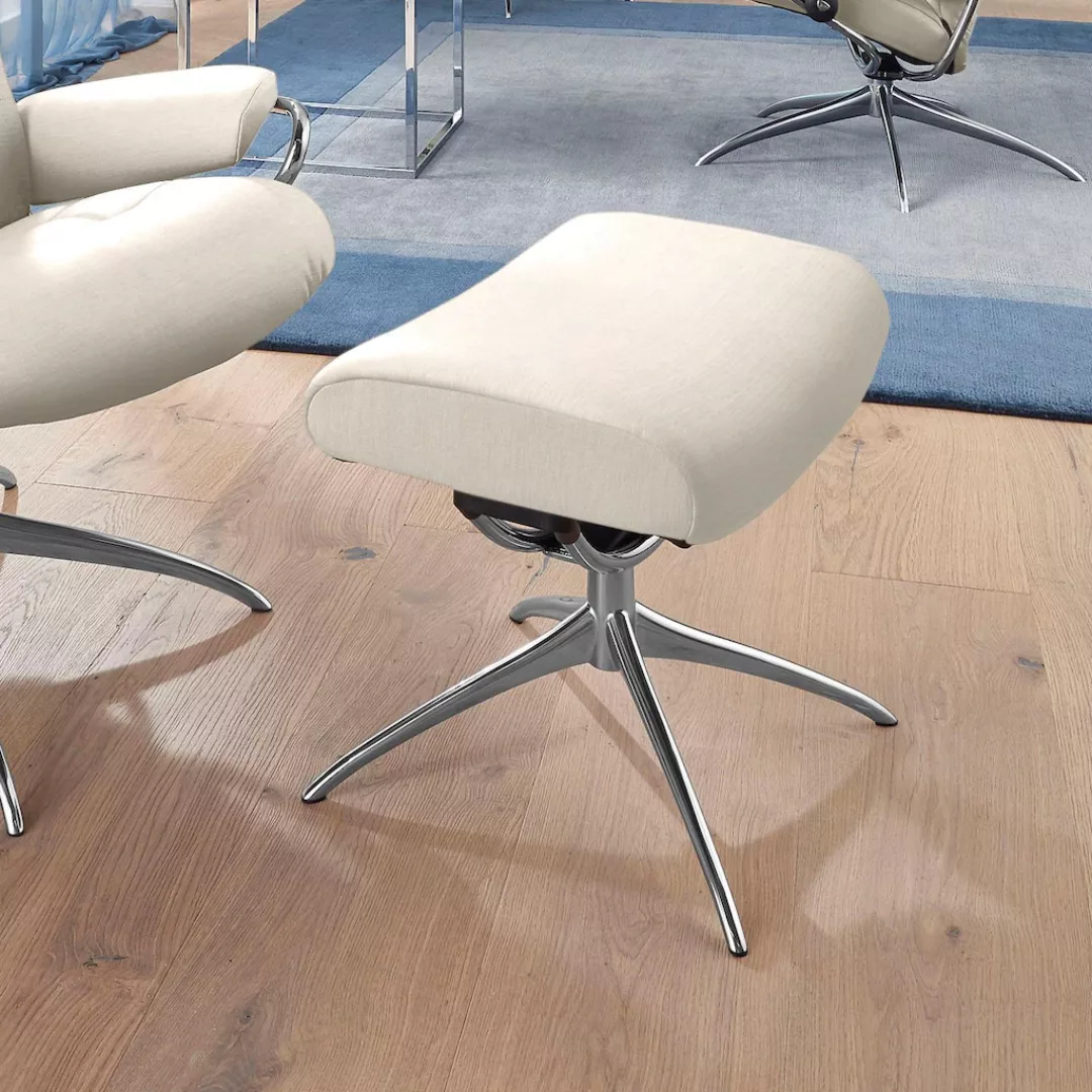 Stressless Fußhocker "London", mit Star Base, Gestell Chrom günstig online kaufen