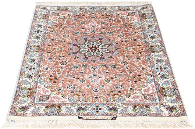 morgenland Orientteppich »Perser - Isfahan - Premium - 118 x 84 cm - rosa«, günstig online kaufen