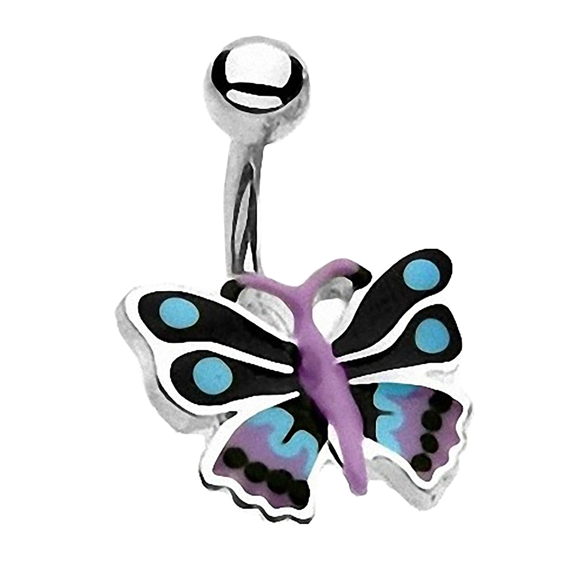 Taffstyle Bauchnabelpiercing Bauch Piercing Chirurgenstahl Schmetterling, günstig online kaufen