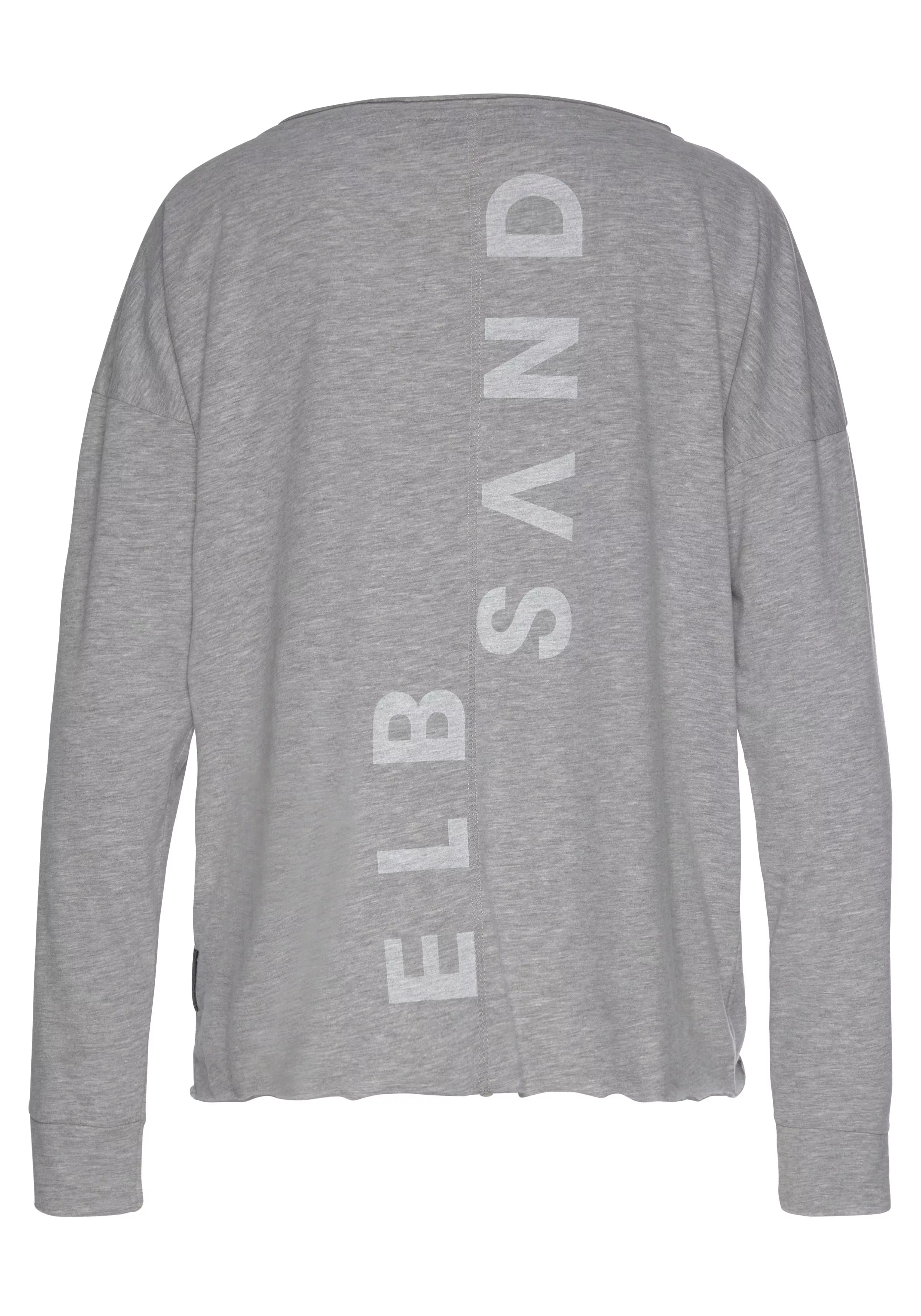 Elbsand Langarmshirt Eltje mit Logodruck hinten, Longsleeve aus Baumwoll-Mi günstig online kaufen