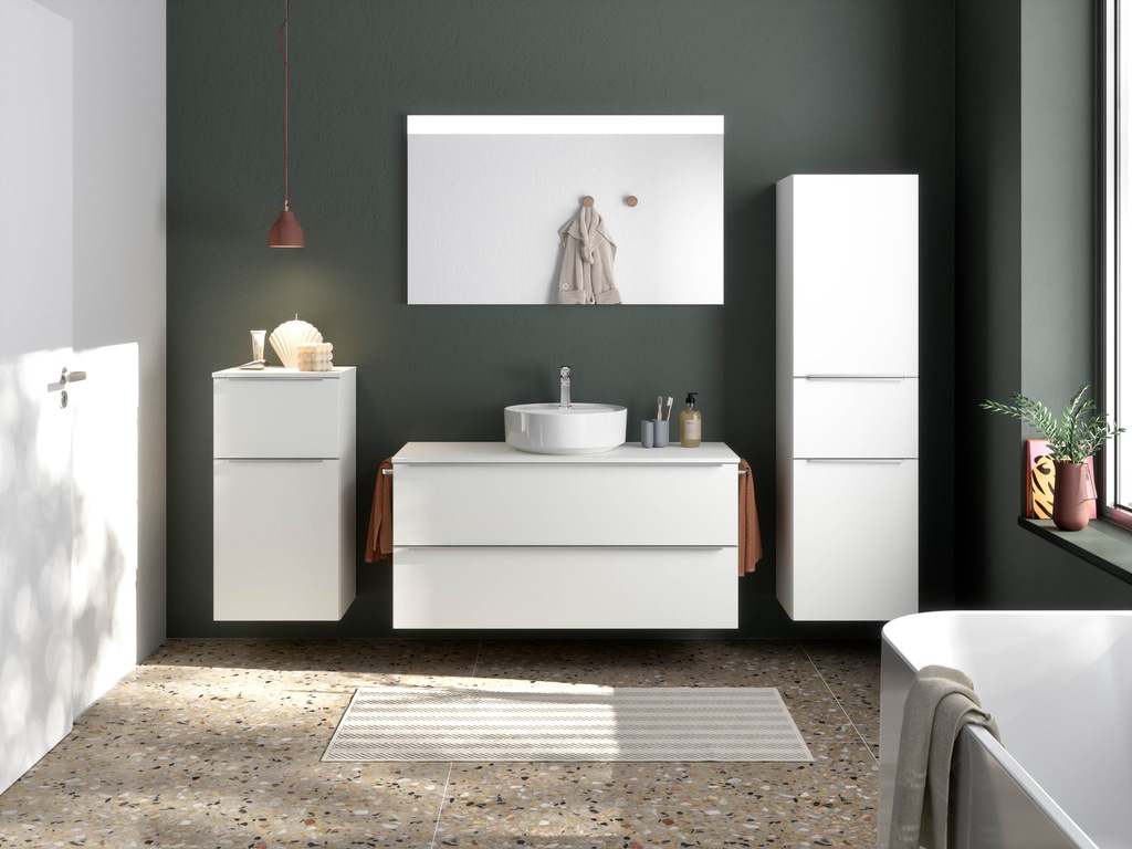 nobilia® Badmöbel-Set »Alvene«, (2 St., vormontiert, mit Soft-Close), inkl. günstig online kaufen