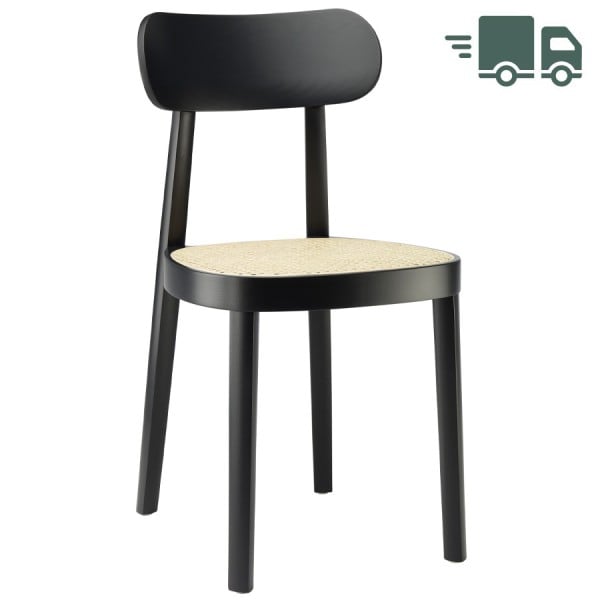 THONET 118 Holzstuhl | Rohrgeflecht-Sitz | Buche Nussbaum gebeizt günstig online kaufen