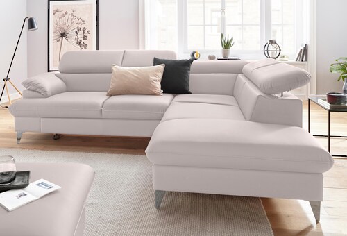 COTTA Ecksofa "Caluso L-Form", mit Kopfteilverstellung, wahlweise mit Bettf günstig online kaufen